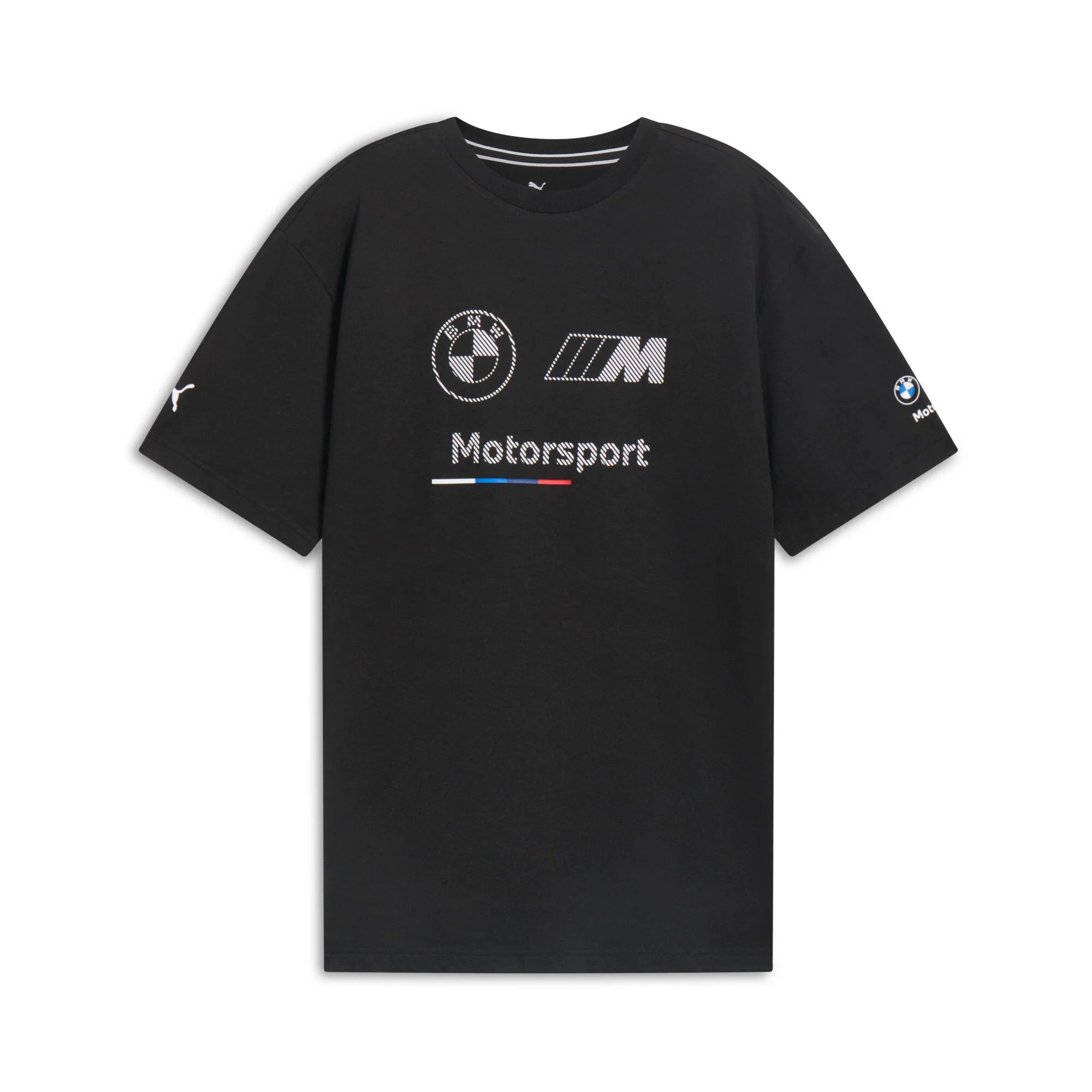 [629224-01] MENS PUMA BMW MOTORSPORTS ESSENTIALS LOGO STRIPE TEE
