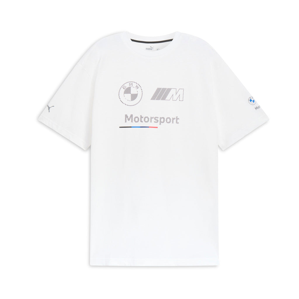 [629224-02] MENS PUMA BMW MOTORSPORTS ESSENTIALS LOGO STRIPE TEE