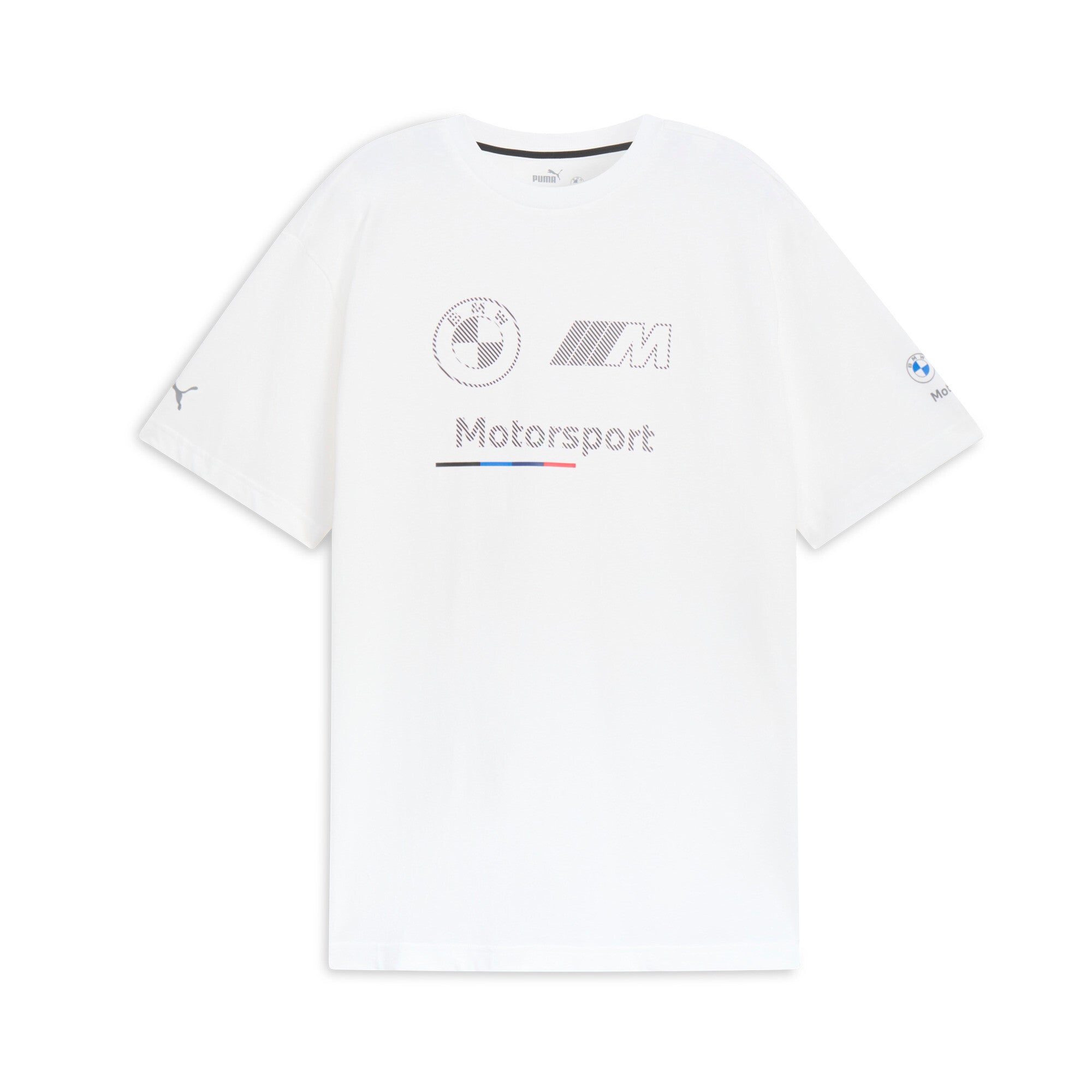[629224-02] MENS PUMA BMW MOTORSPORTS ESSENTIALS LOGO STRIPE TEE