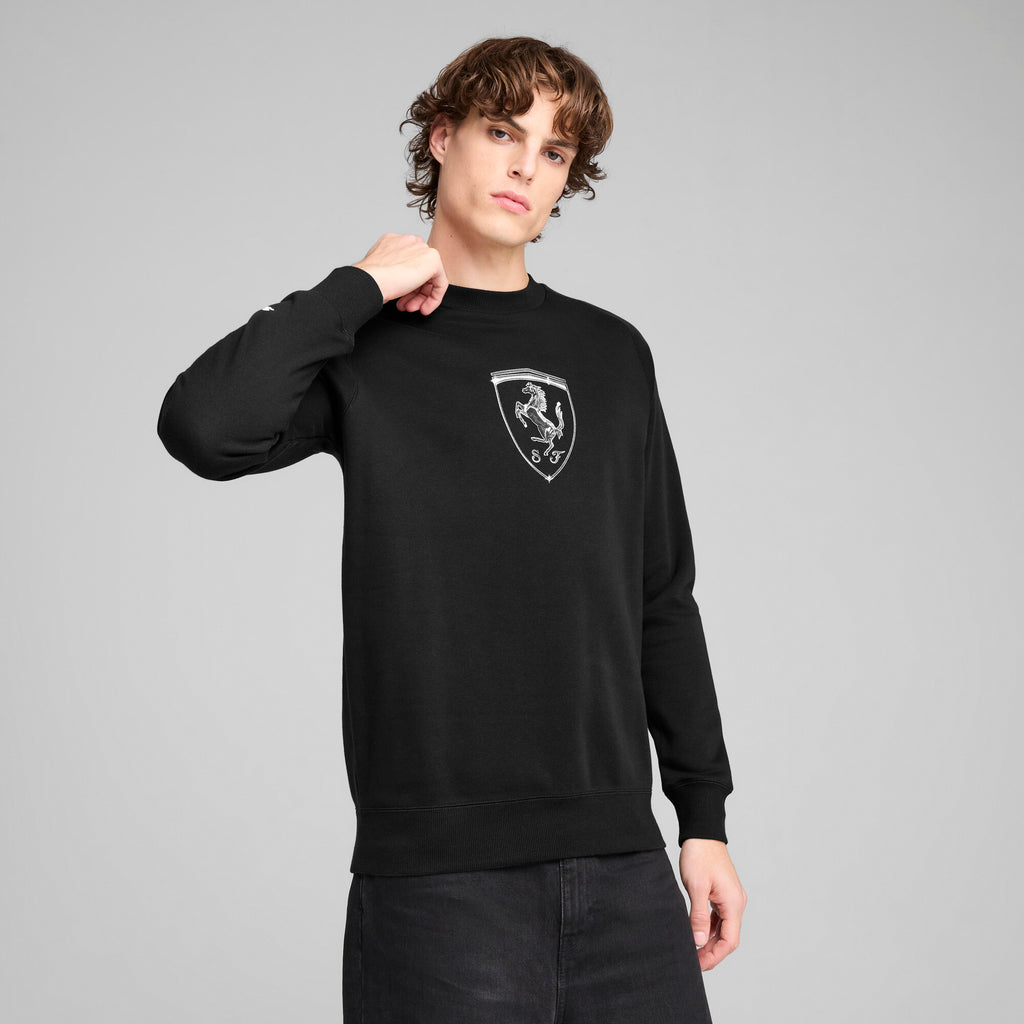 [630193-01] MENS PUMA FERRARI RACE BIG SHIELD CREW
