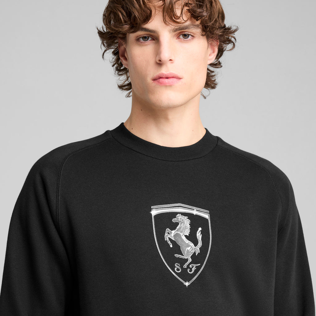 [630193-01] MENS PUMA FERRARI RACE BIG SHIELD CREW