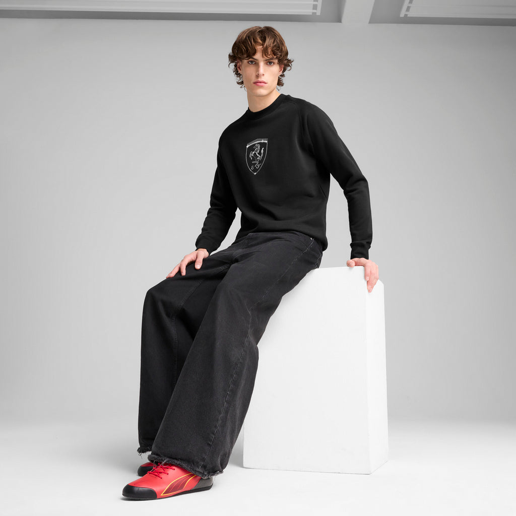 [630193-01] MENS PUMA FERRARI RACE BIG SHIELD CREW