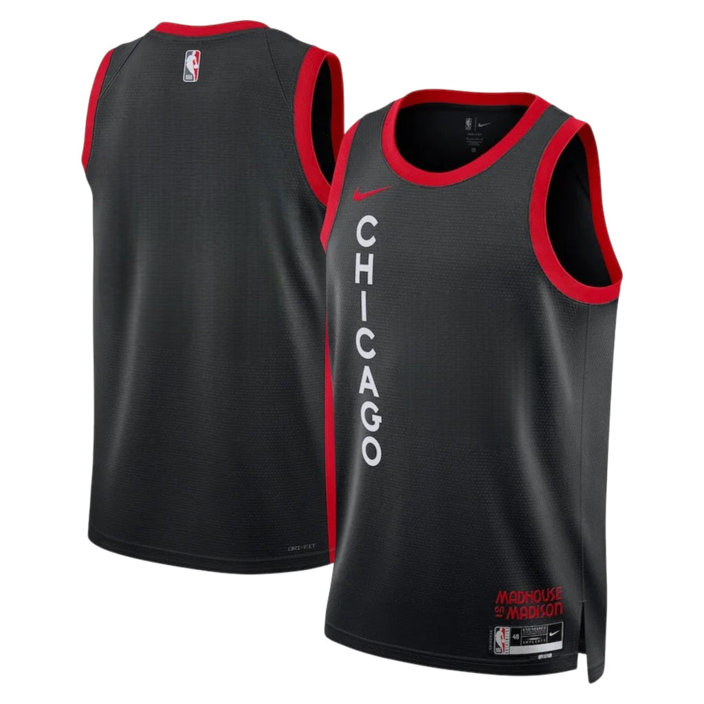 [DX8527-010] MENS NIKE NBA CHICAGO BULLS CITY SWINGMAN JERSEY 2023/24