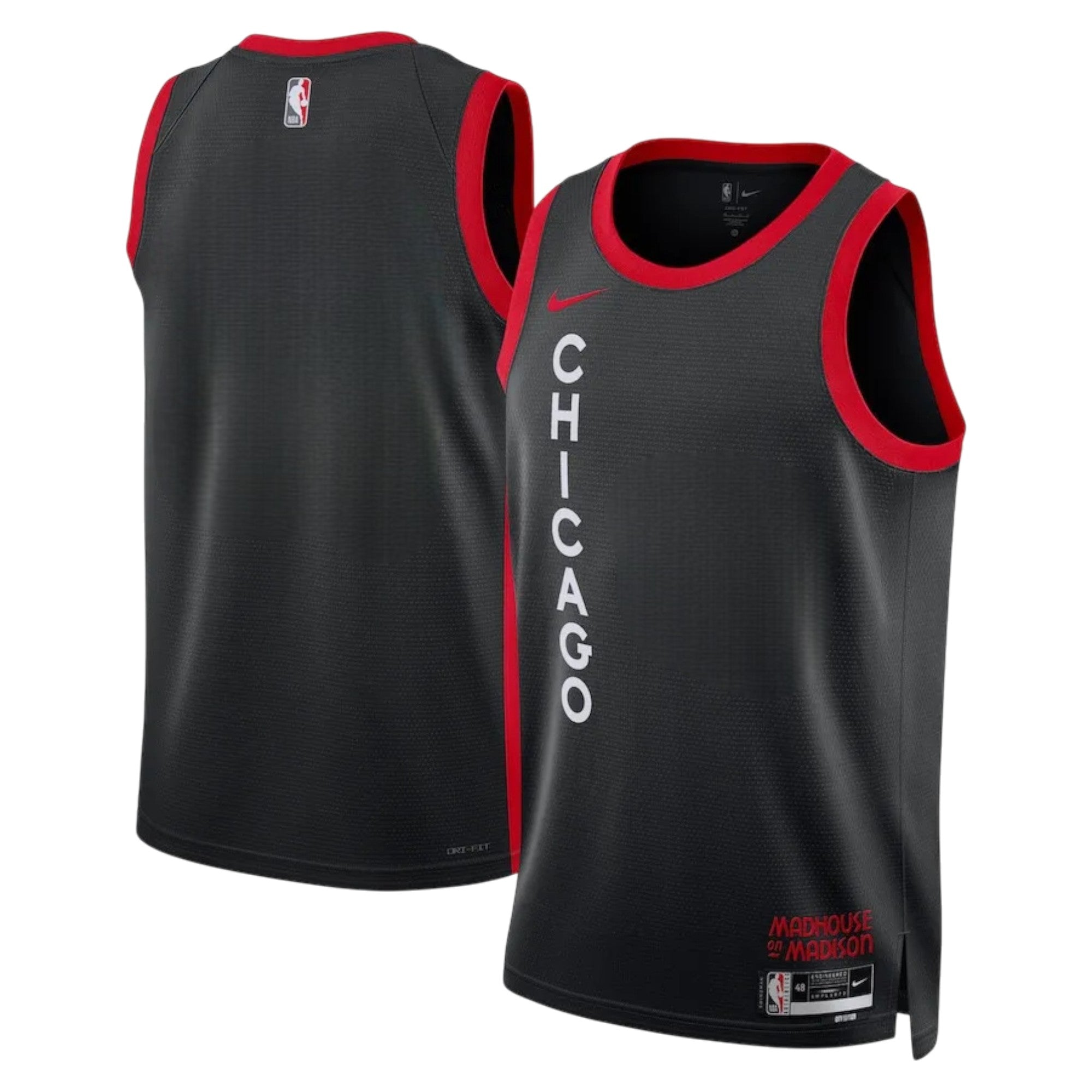 [DX8527-010] MENS NIKE NBA CHICAGO BULLS CITY SWINGMAN JERSEY 2023/24