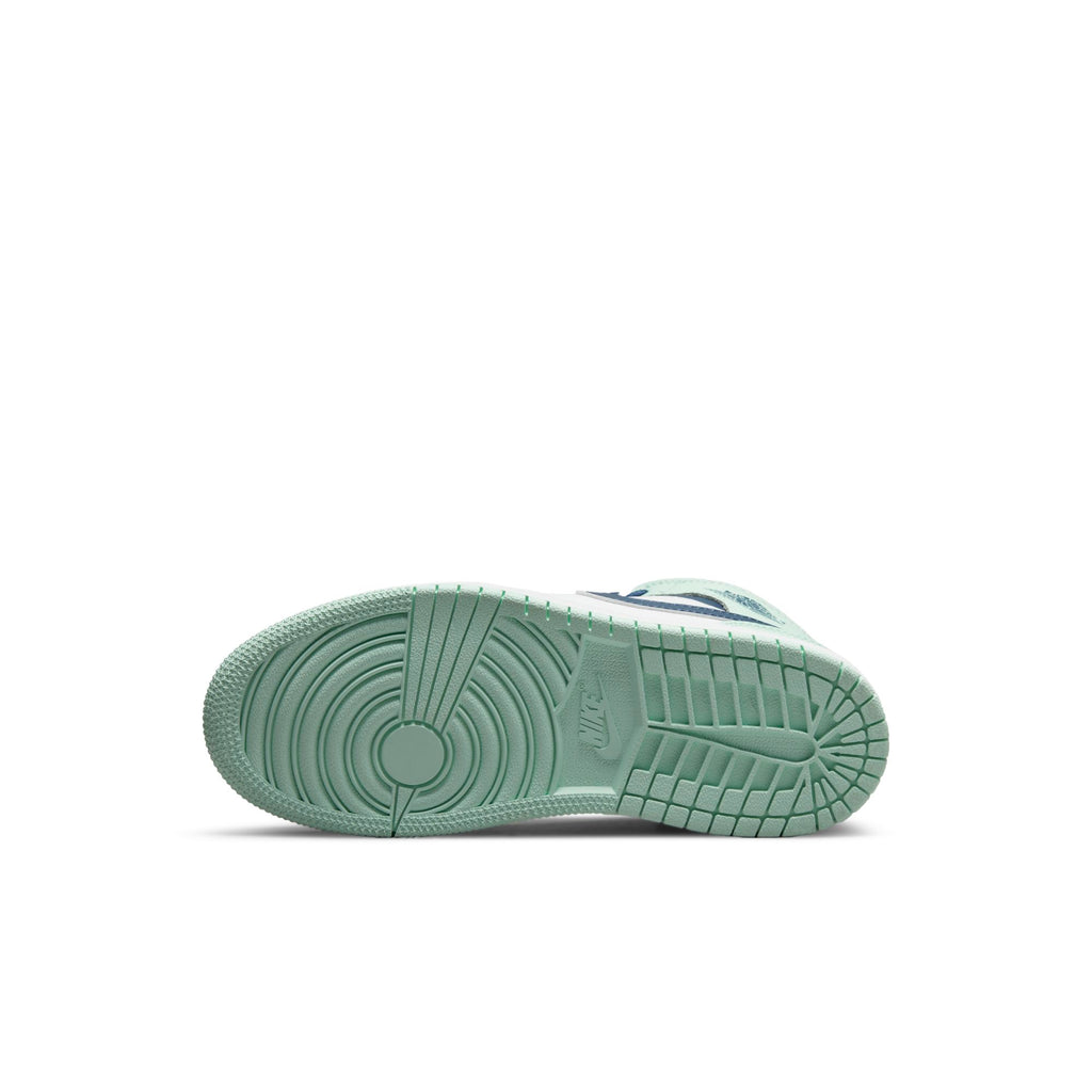 [640734-413] Preschool Air Jordan Retro 1 MID 'Mystic Navy Mint Foam' (PS)