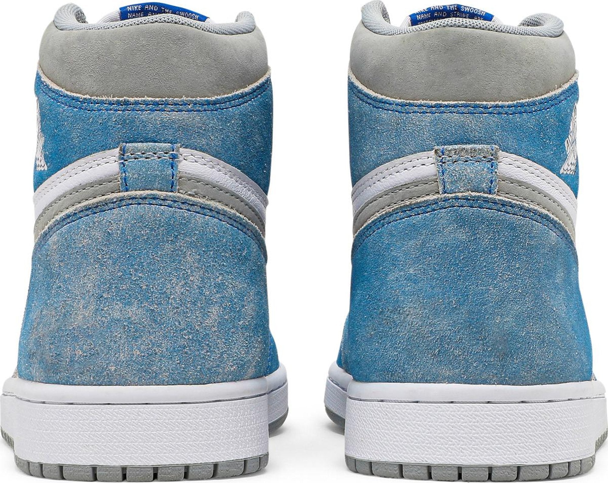 [555088-402] Mens Air Jordan RETRO 1 HIGH 'HYPER ROYAL SMOKE GREY'