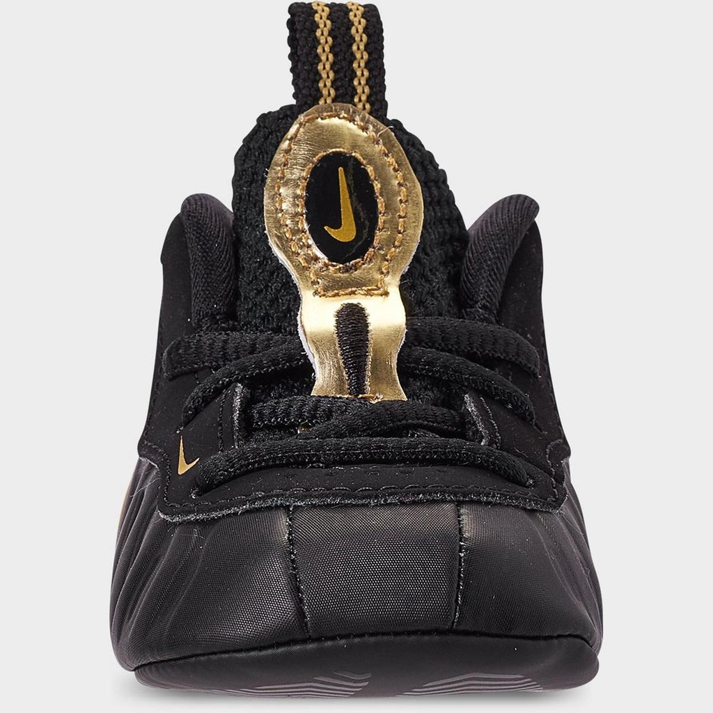 [643145-010] INFANT NIKE AIR FOAMPOSITE PRO 'BLACK METALLIC GOLD (INFANT)'