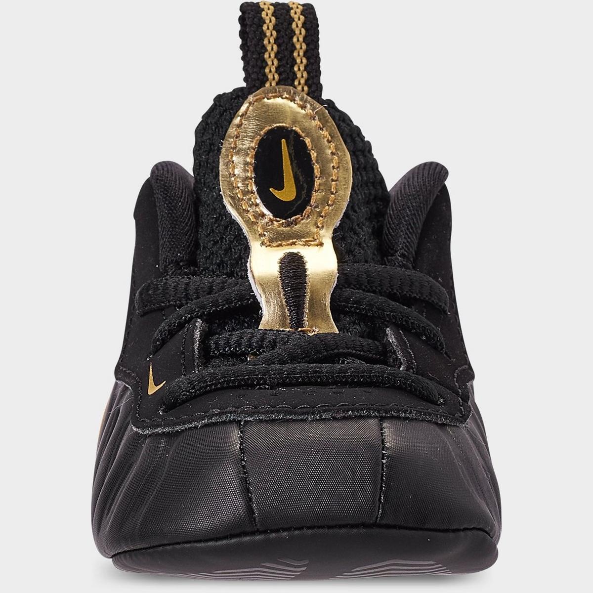 [643145-010] INFANT NIKE AIR FOAMPOSITE PRO 'BLACK METALLIC GOLD (INFANT)'