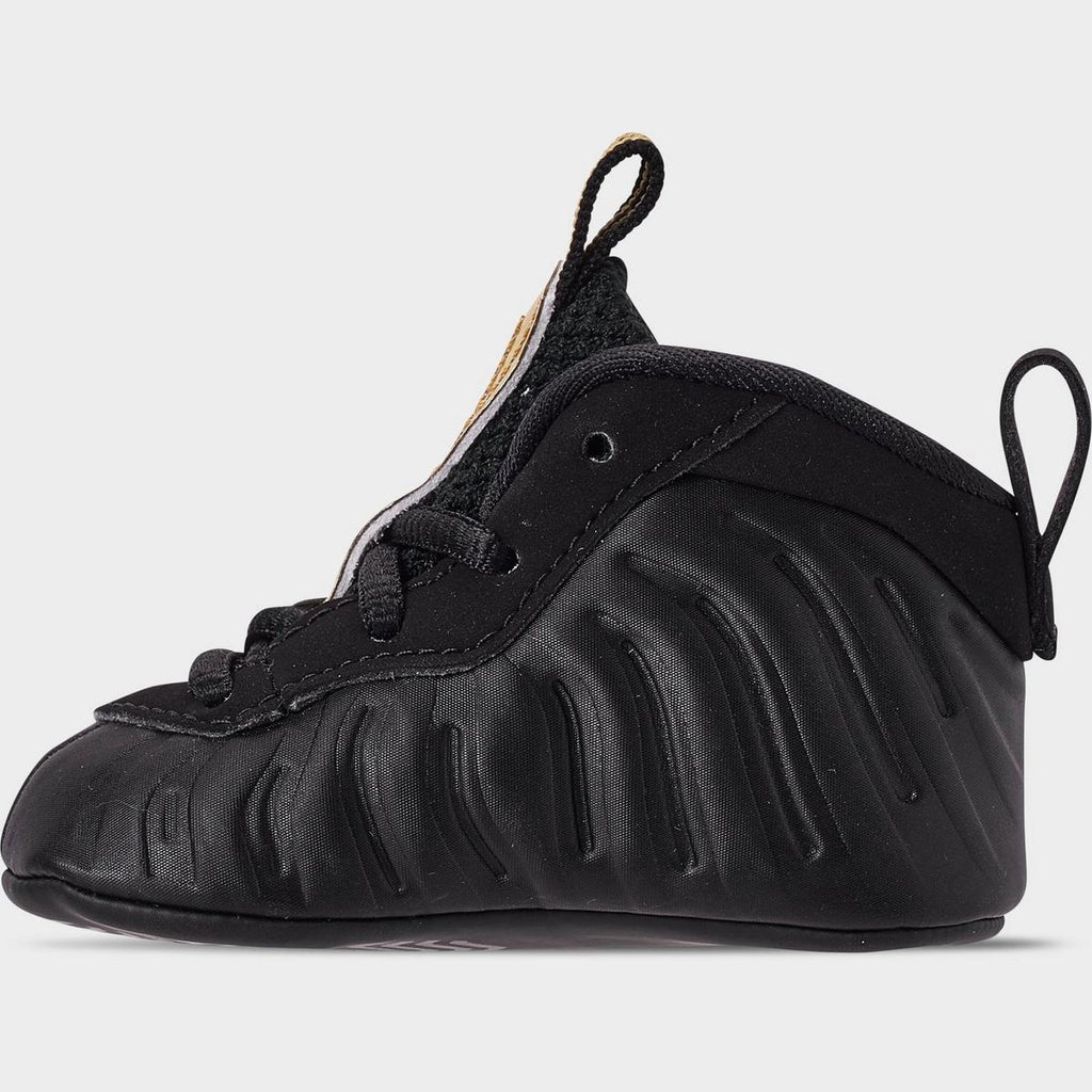[643145-010] INFANT NIKE AIR FOAMPOSITE PRO 'BLACK METALLIC GOLD (INFANT)'