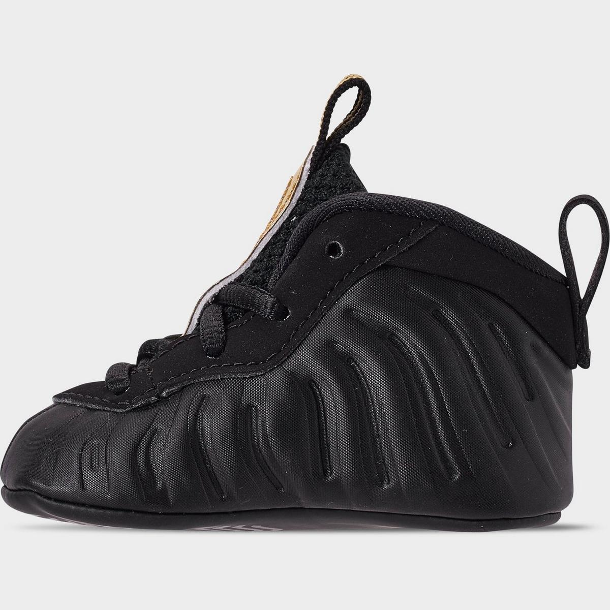 [643145-010] INFANT NIKE AIR FOAMPOSITE PRO 'BLACK METALLIC GOLD (INFANT)'