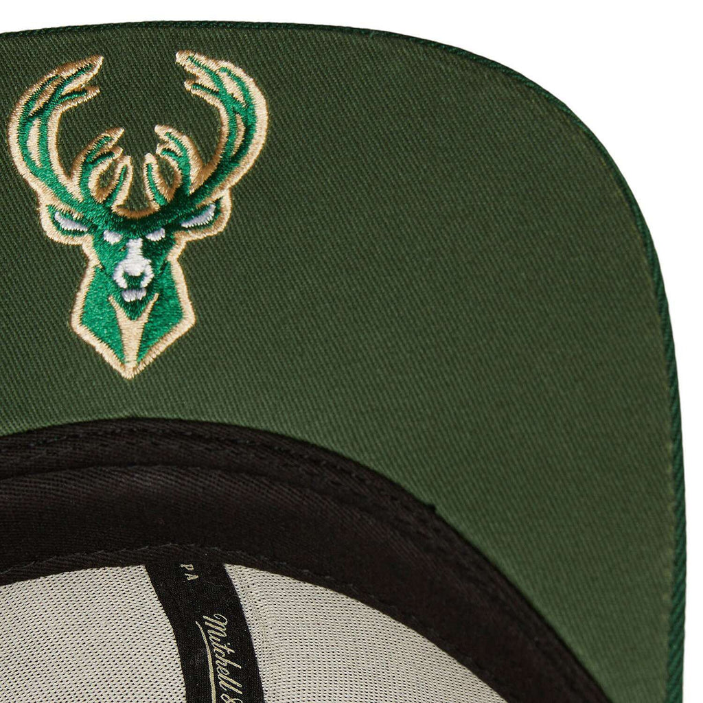 MENS MITCHELL & NESS NBA 2013 DRAFT SNAPBACK HWC BUCKS - GREEN