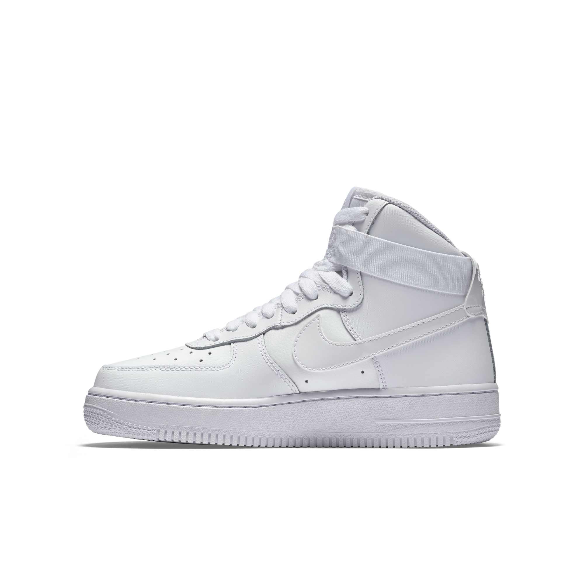 [653998-100] Grade School Nike AIR FORCE 1 HIGH 'WHITE (GS)'
