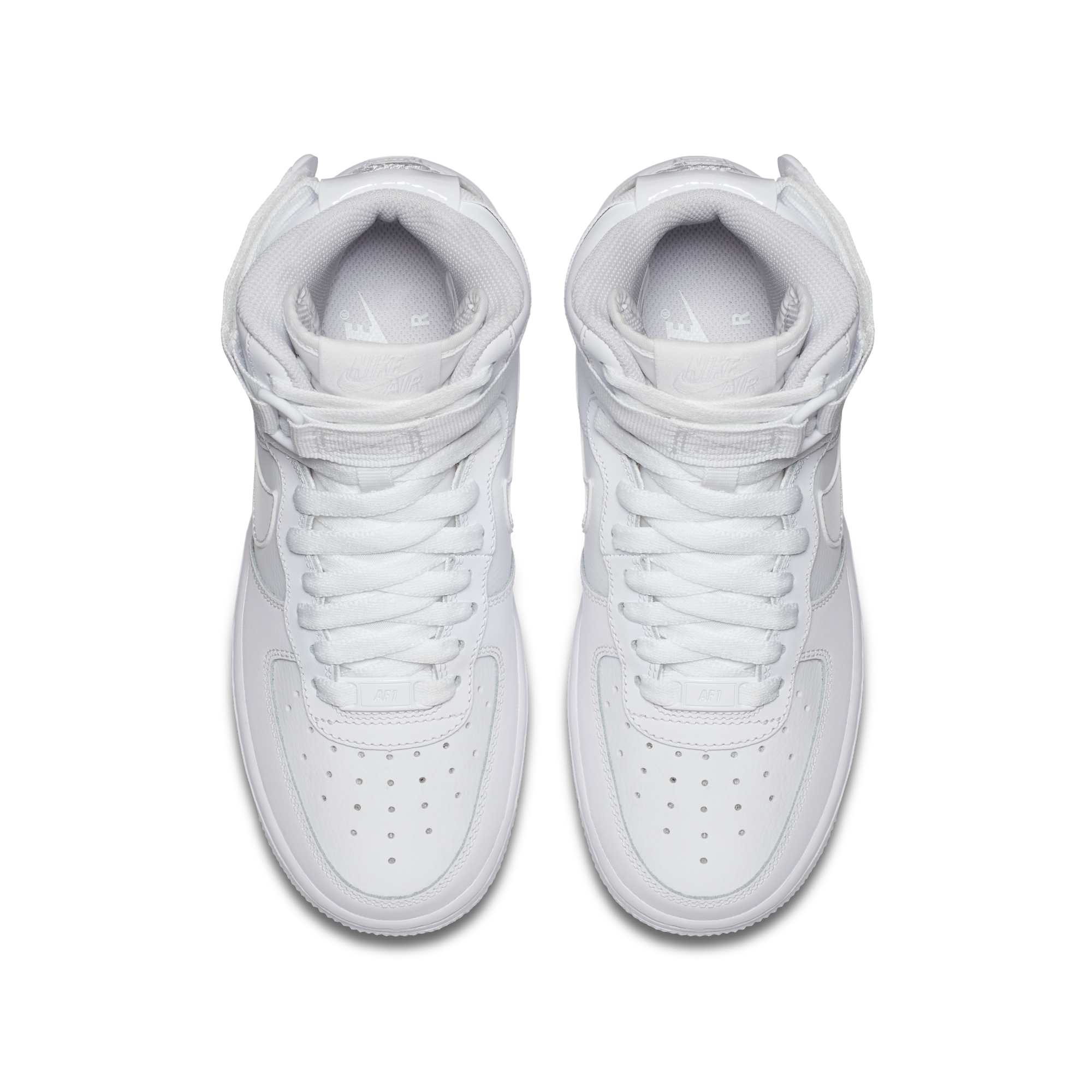 [653998-100] Grade School Nike AIR FORCE 1 HIGH 'WHITE (GS)'