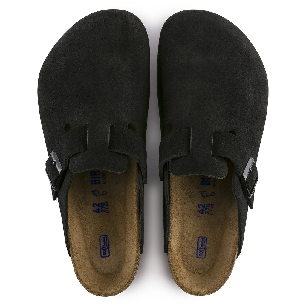 [1023910] UNISEX BIRKENSTOCK BOSTON SOFT FOOTBED SUEDE LEATHER (REGULAR FIT)
