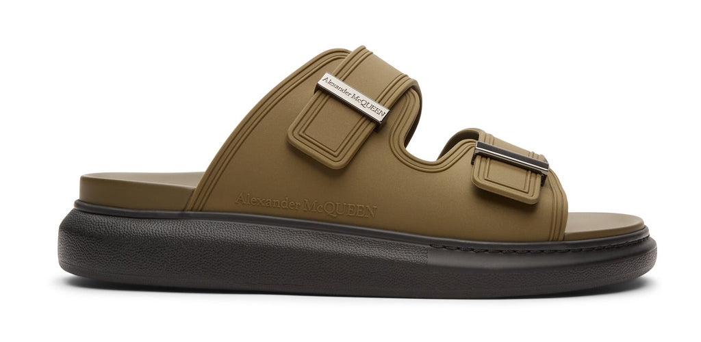 [663563W4Z53-3146] MENS ALEXANDER MCQUEEN SANDAL S.RUBBER HYBRID SLIDE