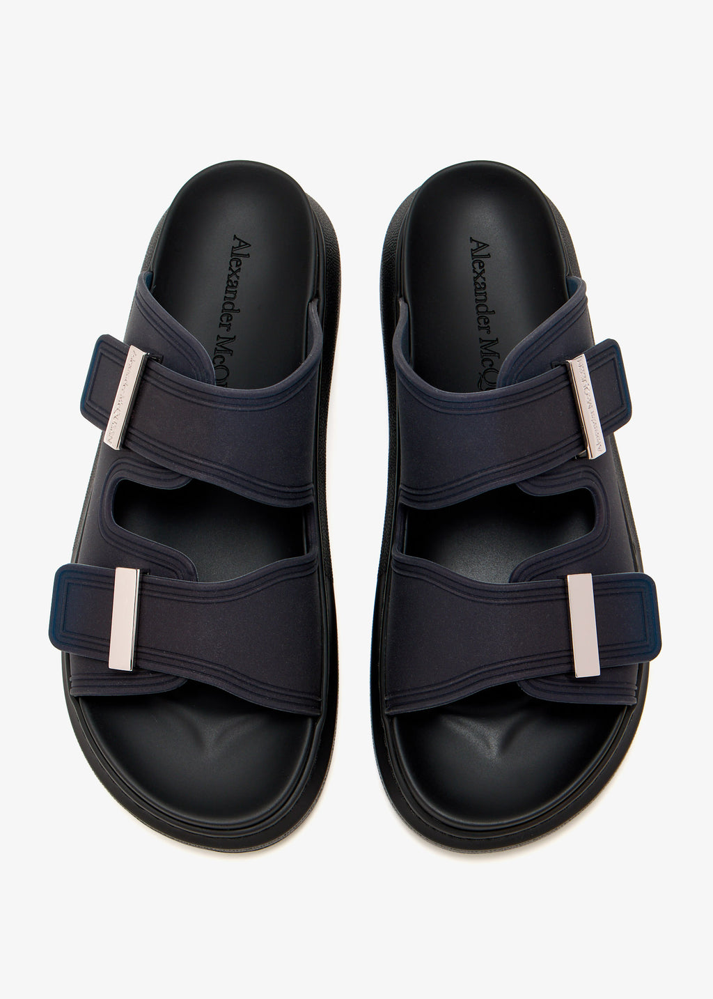 [663563W4Z51-4056] MENS ALEXANDER MCQUEEN SANDAL S.RUBBER HYBRID SLIDE