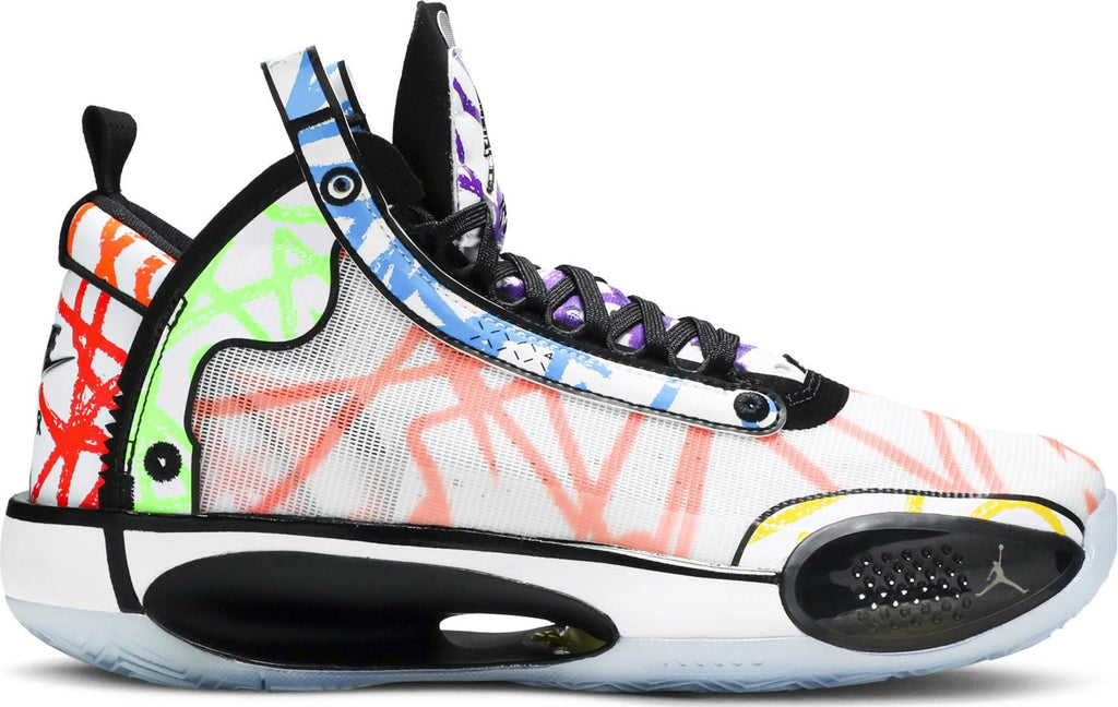 [DA4450-100] Grade School Air Jordan Retro XXXIV 'Zion Williamson Coloring Book' (GS)