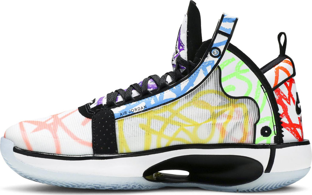 [DA4450-100] Grade School Air Jordan Retro XXXIV 'Zion Williamson Coloring Book' (GS)
