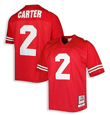 MENS MITCHELL & NESS OHIO STATE CRIS CARTER #2 SS SHORT SLEEVE LEGACY JERSEY
