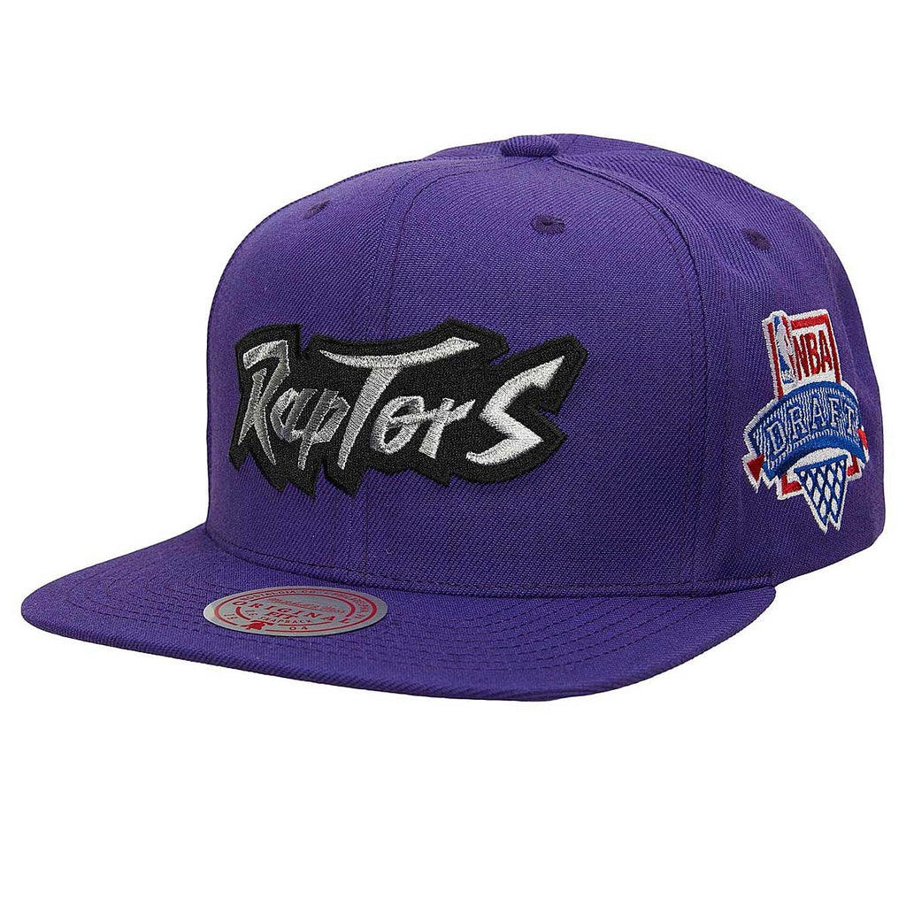 MENS MITCHELL & NESS NBA JUST DON DRAFT SNAPBACK HWC RAPTORS - PURPLE
