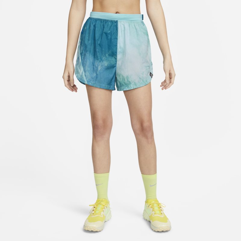 [DX1021-085] WOMENS NIKE DRI-FIT REPEL MID-RISE 3" BRIEF-LINED TRAIL RUNNING SHORTS W/ POCKETS