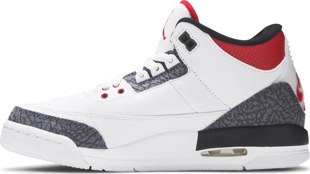 [CZ6634-100] Grade School Air Jordan Retro 3 'SE Fire Red Denim' (GS)