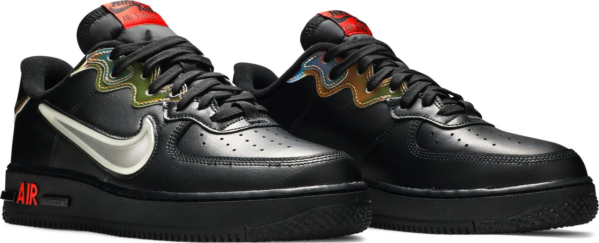 [CN9838-001] Mens Nike AIR FORCE 1 REACT 'BLACK GLOW HABANERO RED'