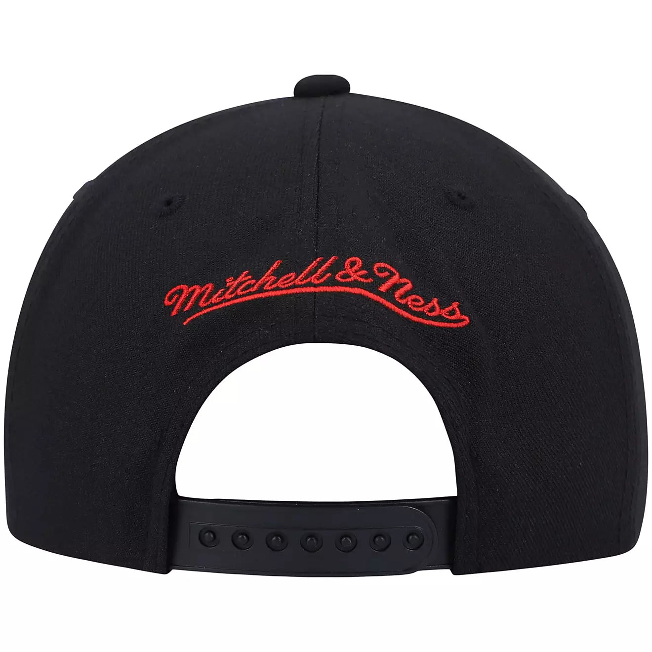 MENS MITCHELL & NESS NBA FRONT LOADED SNAPBACK RAPTORS - BLACK