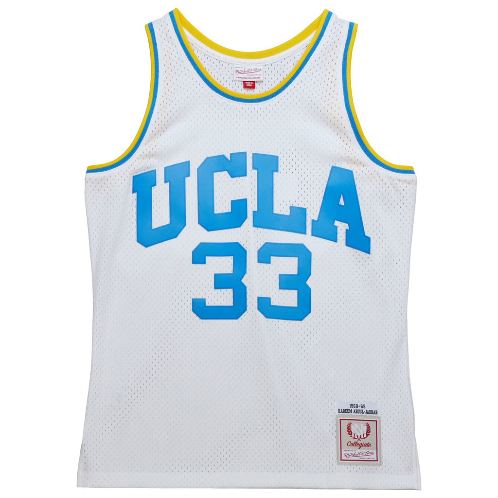 MENS MITCHELL & NESS NCAA WHITE JERSEY UCLA 1968 KAREEM ABDUL-JABBAR