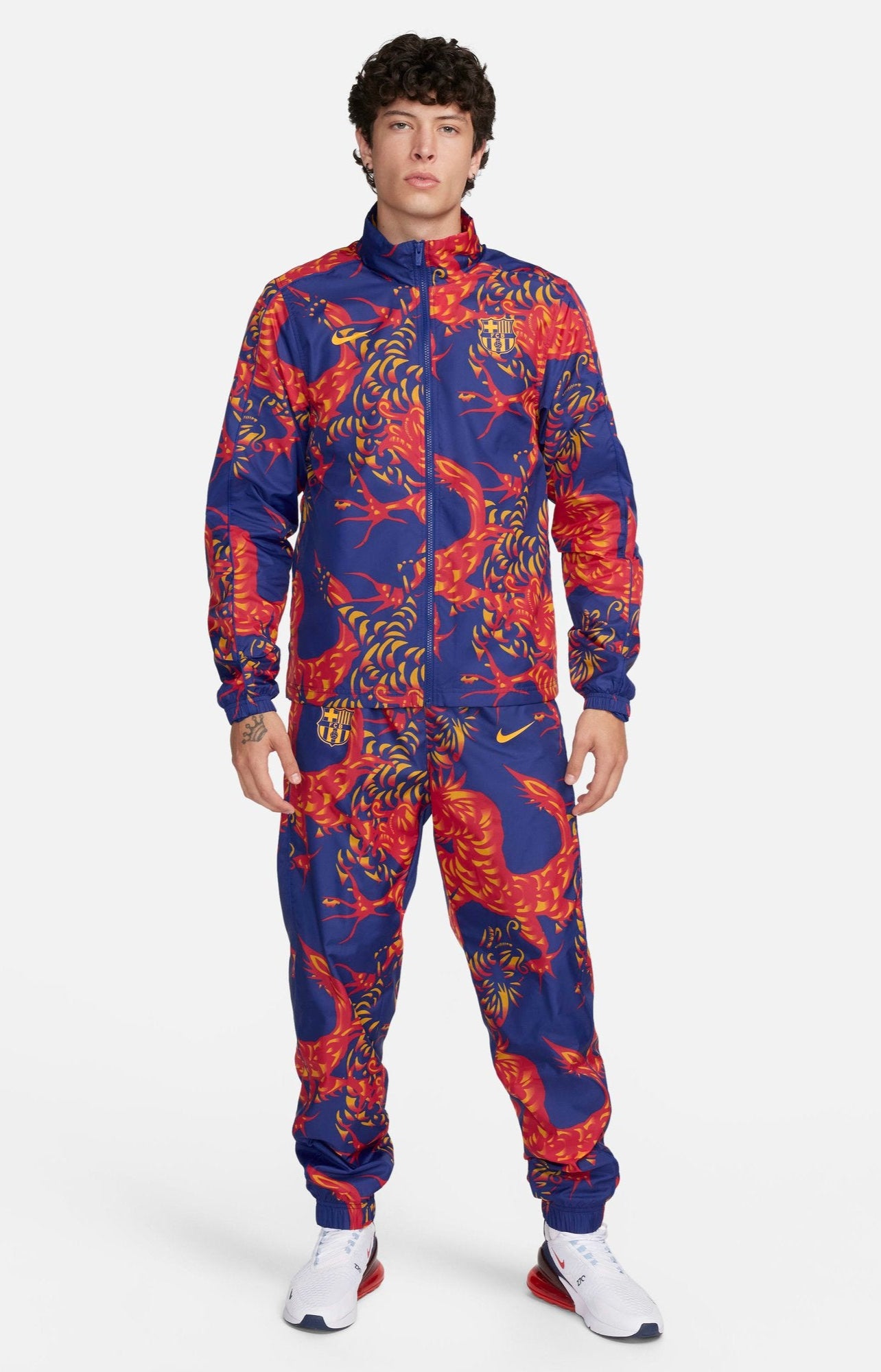 [FJ5565-455] MENS NIKE FC BARCELONA SOCCER WOVEN TRACKSUIT