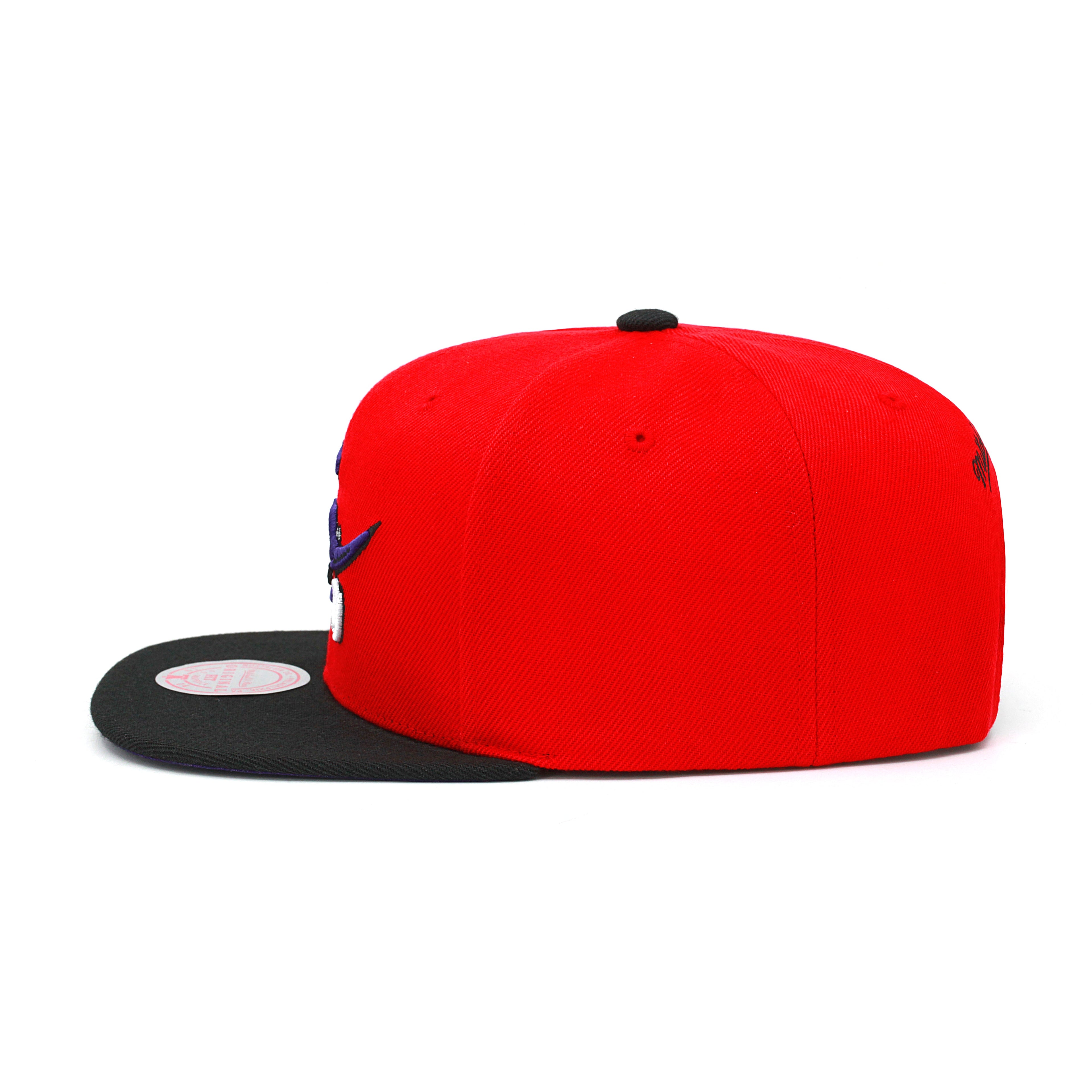 MENS MITCHELL & NESS NBA RELOAD 2.0 SNAPBACK HWC RAPTORS - RED-BLACK