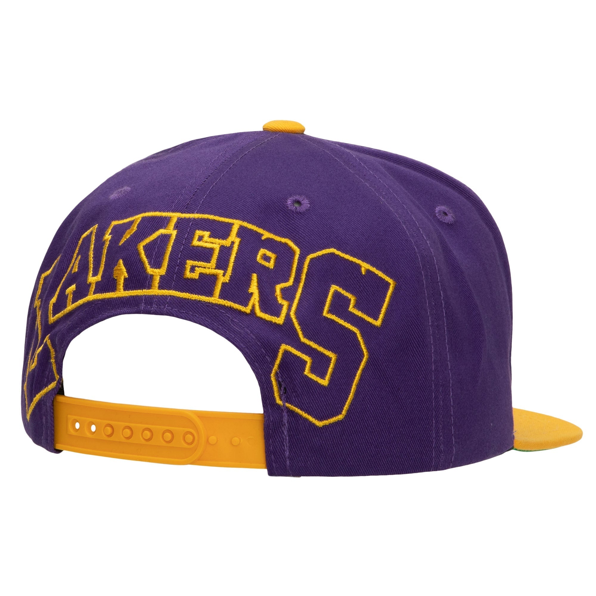 MENS MITCHELL & NESS NBA BACK IN ACTION SNAPBACK LAKERS - PURPLE