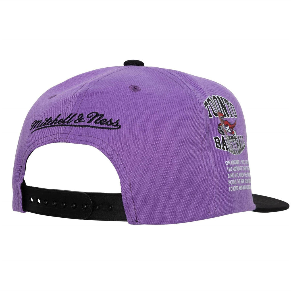 MENS MITCHELL & NESS NBA TEAM ORIGINS SNAPBACK HWC RAPTORS - PURPLE
