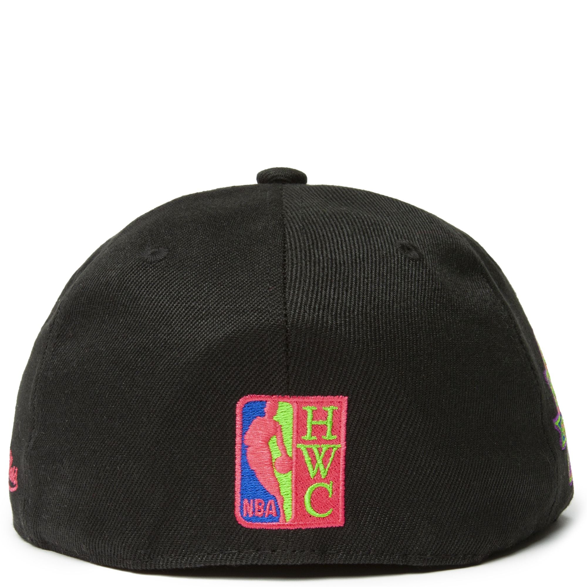 MENS MITCHELL & NESS NBA COLOR BOMB FITTED HWC BULLS - BLACK