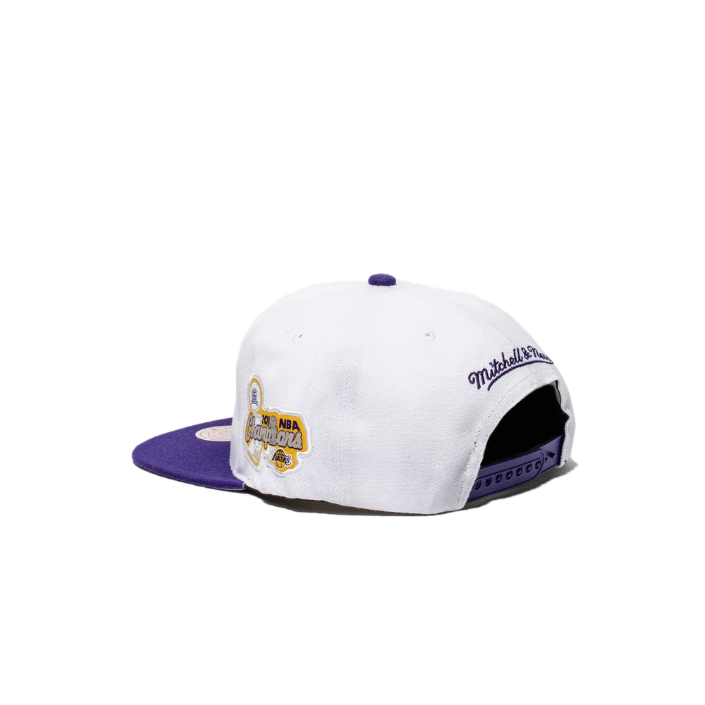 Mens MITCHELL & NESS NBA PATCHES 2 TONE HWC LAKERS