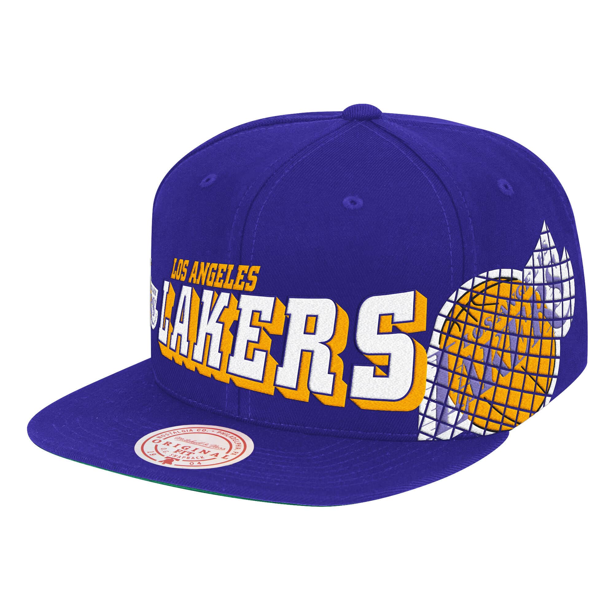 Mens Mitchell & Ness NBA THE GRID SNAPBACK NBA LAKERS