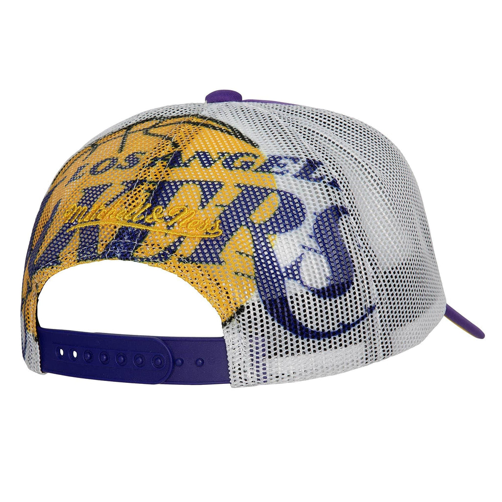 Mens MITCHELL & NESS NBA OFF THE BACKBOARD TRUCKER LAKERS