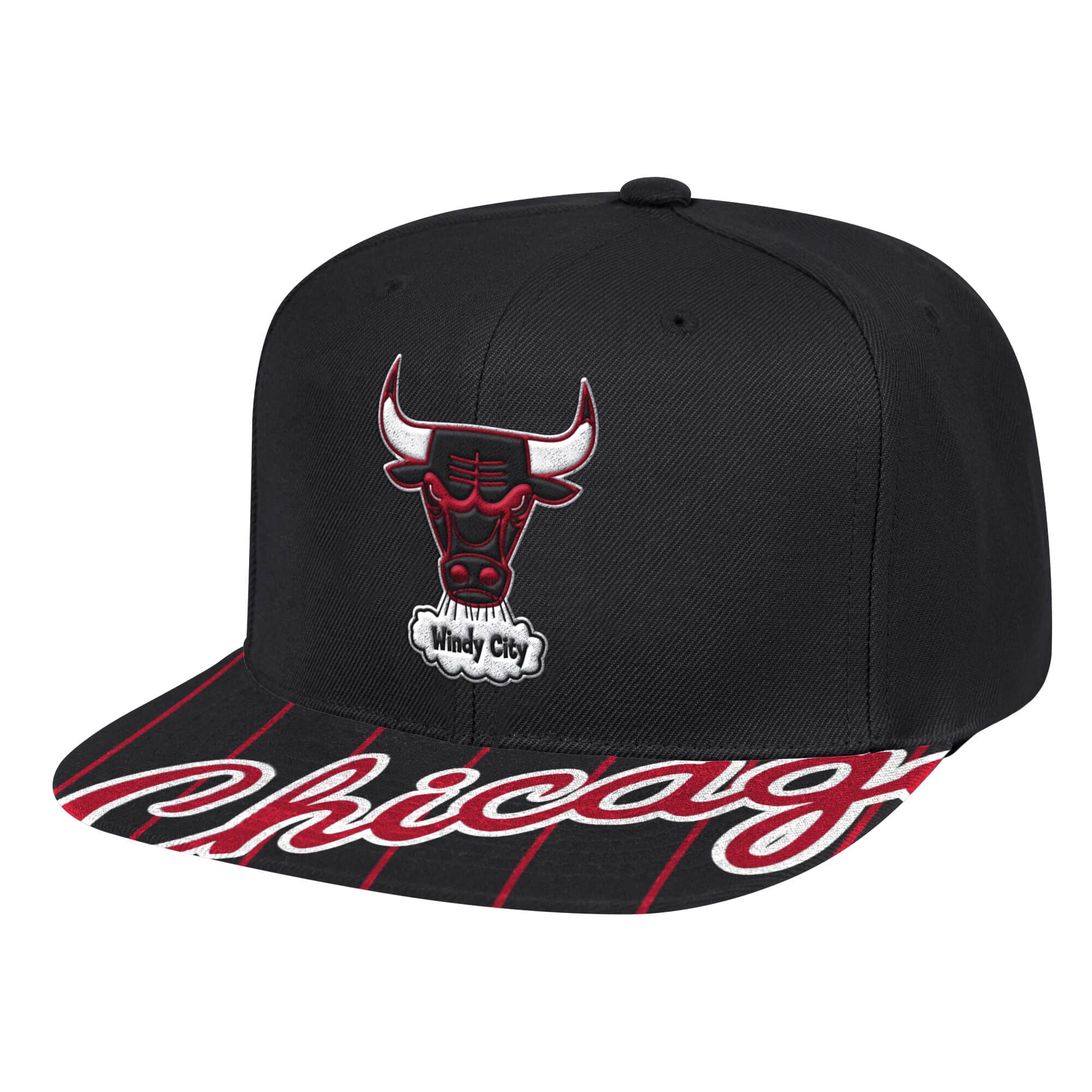 [6HSSMM21015-CBUBLCK] MENS NBA CHICAGO BULLS SWINGMAN POP SNAPBACK