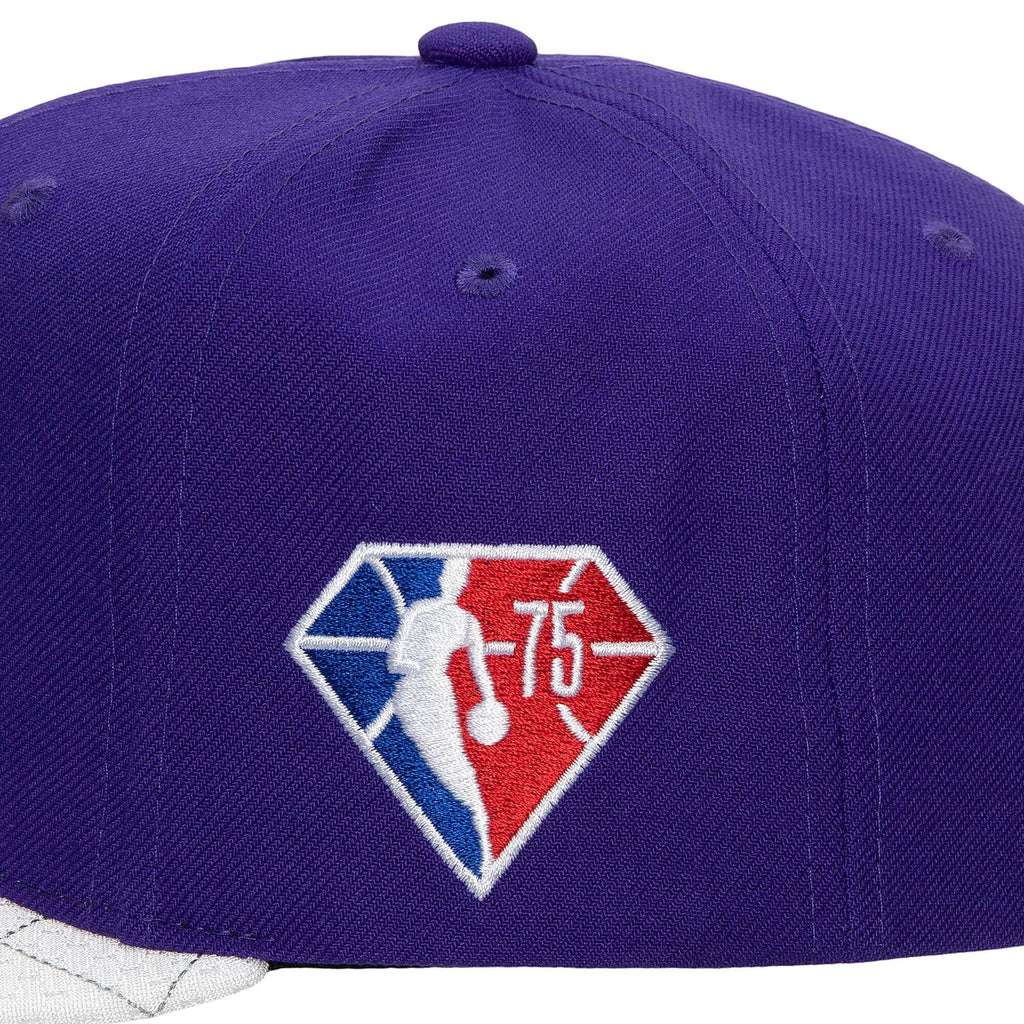 Mens MITCHELL & NESS NBA 75TH PLATINUM SNAPBACK LAKERS
