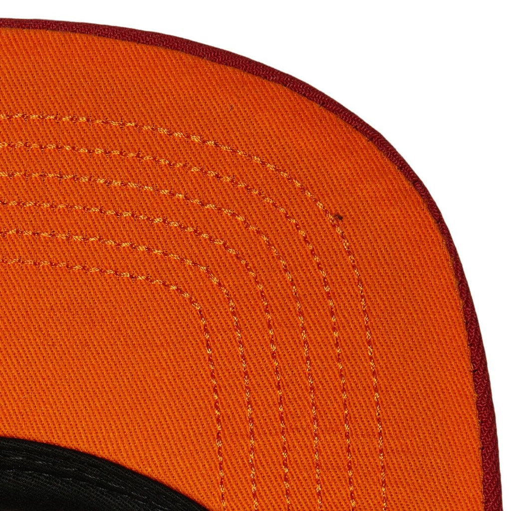 MENS MITCHELL & NESS NBA FRONT FACE SNAPBACK HWC HEAT - RED