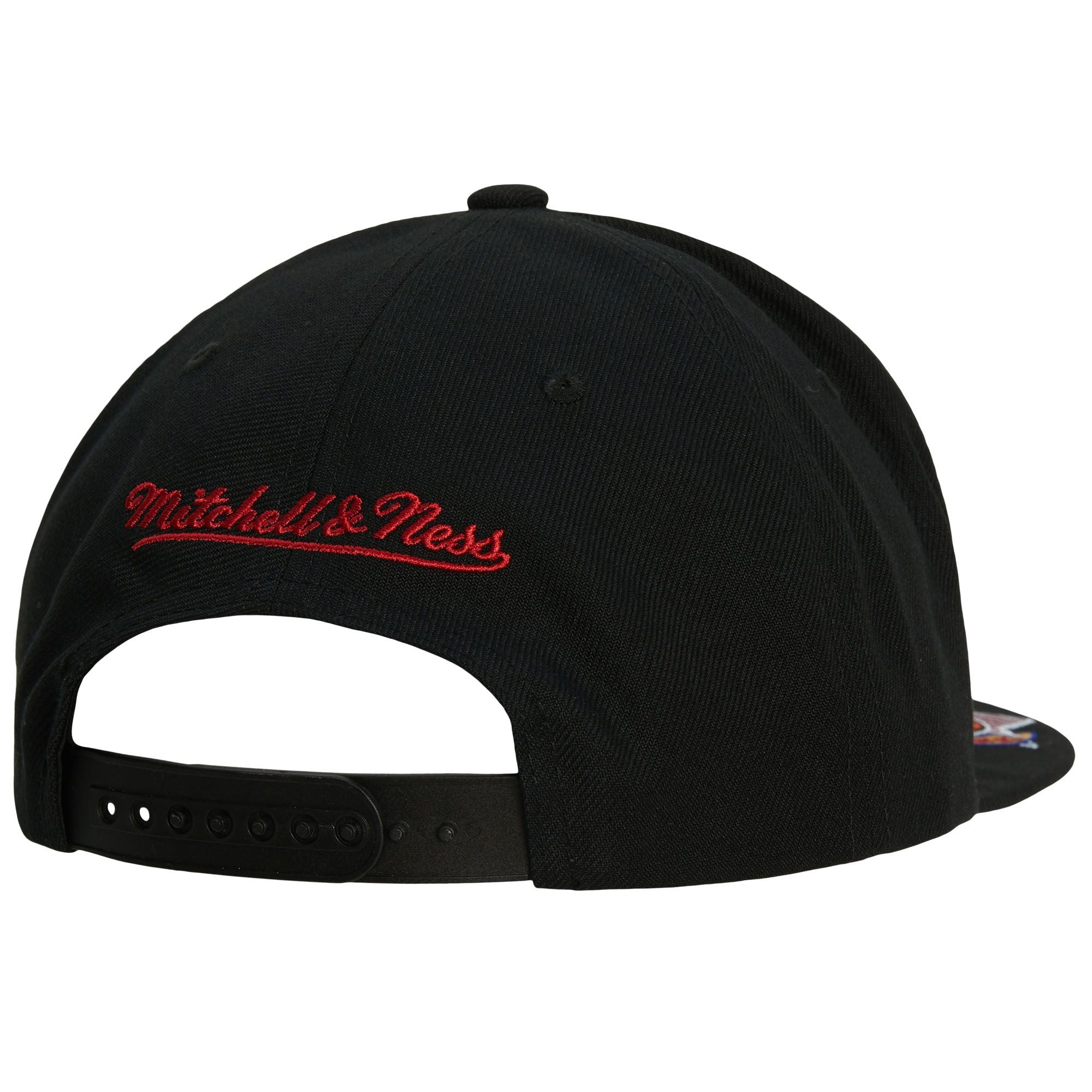 MENS MITCHELL & NESS NBA FRONT FACE SNAPBACK HWC 76ERS - BLACK