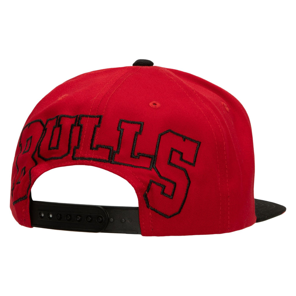 MENS MITCHELL & NESS NBA BACK IN ACTION SNAPBACK BULLS - RED
