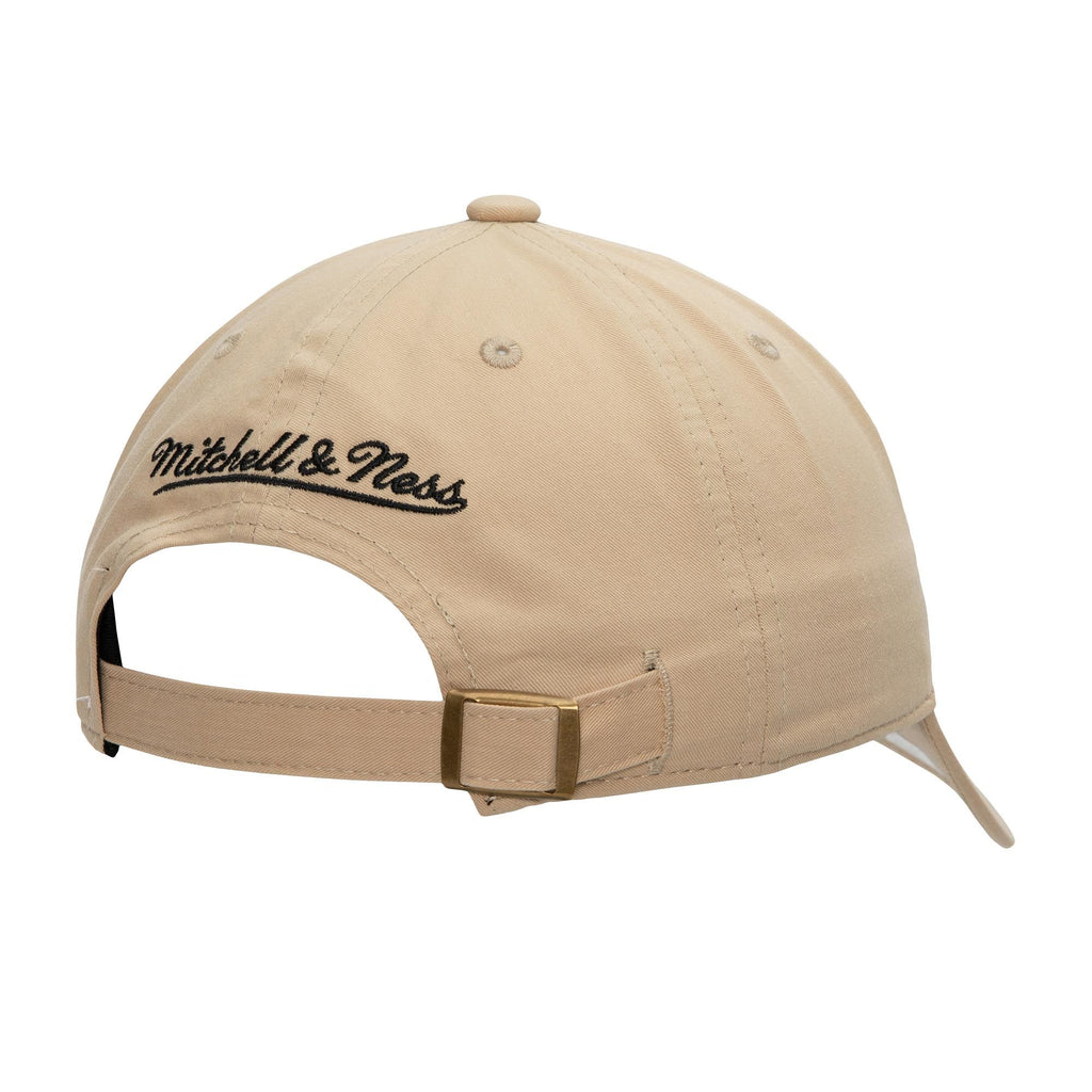 WOMENS MITCHELL & NESS NBA KHAKI BLACK STRAPBACK HWC BULLS - TAN