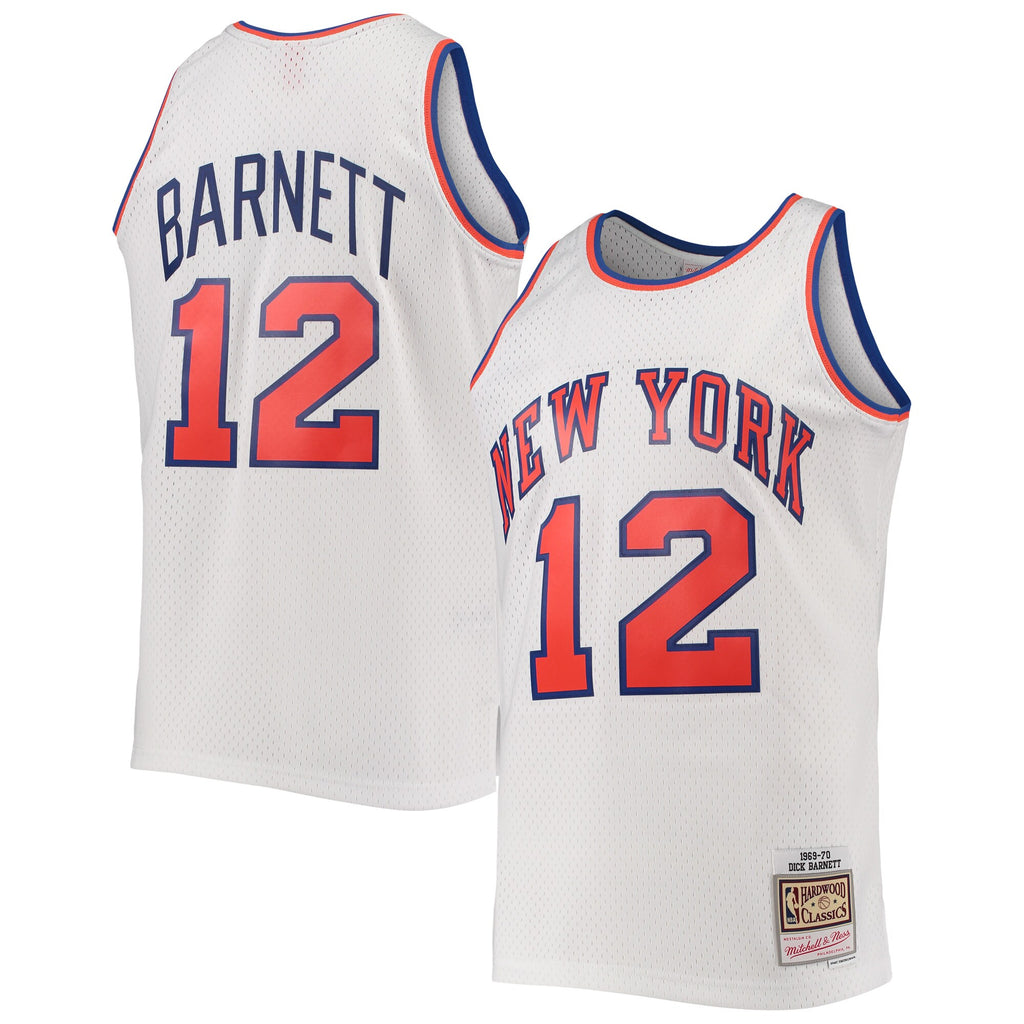 MENS MITCHELL & NESS NBA SWINGMAN JERSEY KNICKS 1969 DICK BARNETT