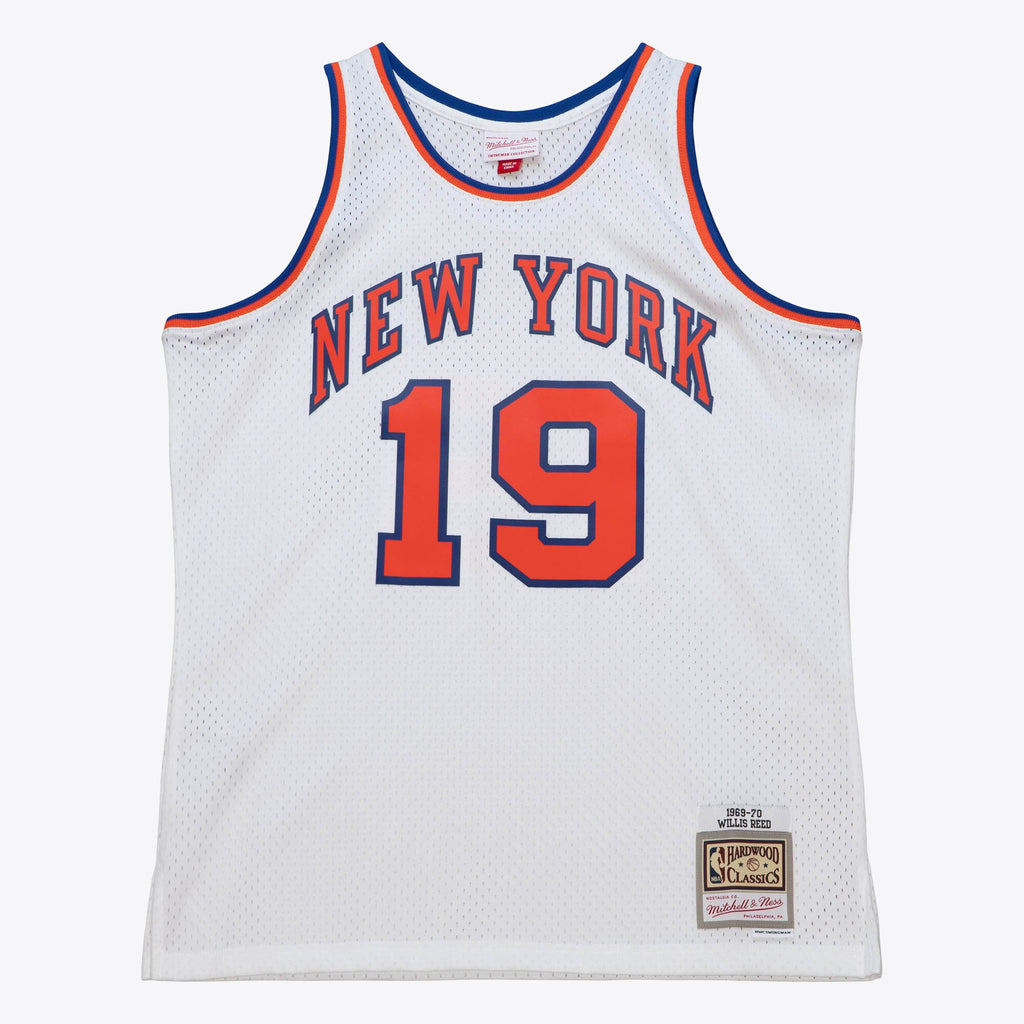 MENS MITCHELL & NESS NBA SWINGMAN JERSEY KNICKS 1969 WILLIS REED