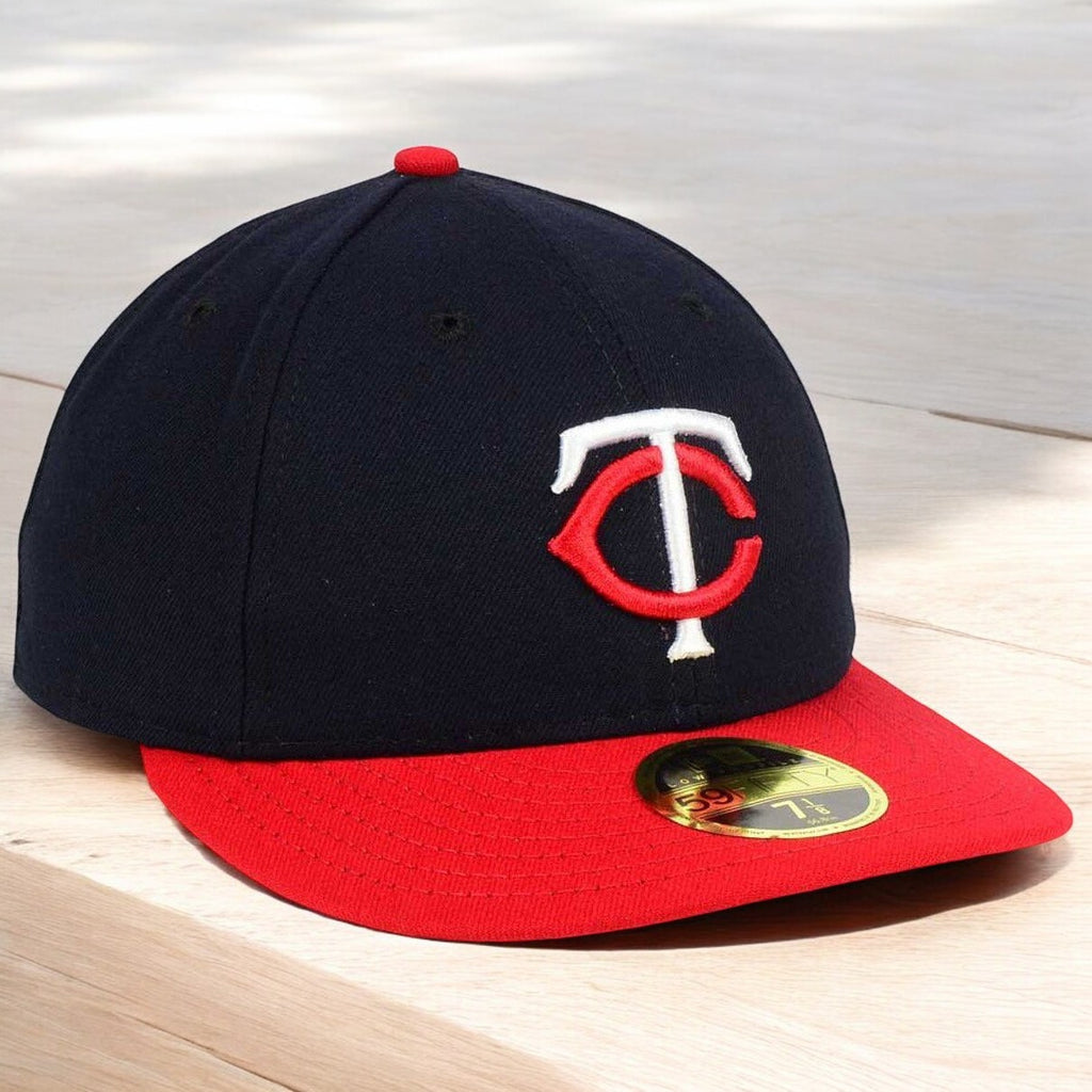 [70367424] Mens New Era MLB Authentic Collection Low Pro 59Fifty Fitted Cap Minnesota Twins