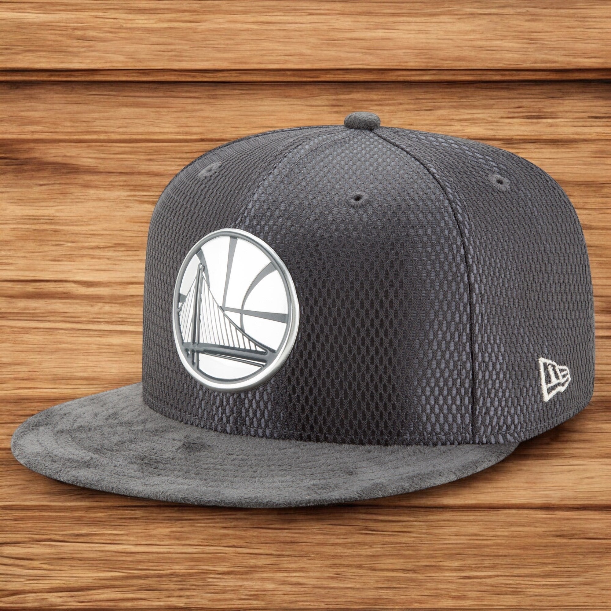 [11471393] Mens New Era NBA GS WARRIORS ON COURT OFFICIAL 20SUEDE 5950 FITTED