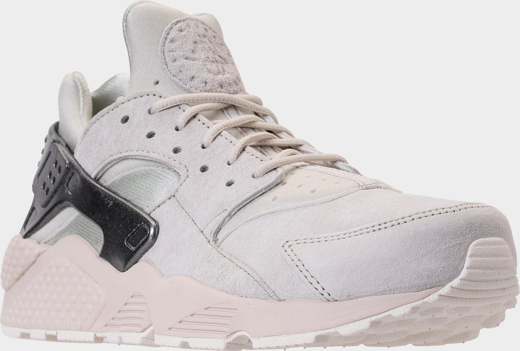 [704830-013] MENS NIKE AIR HUARACHE RUN PRM 'LIGHT BONE METALLIC COOL GREY-SAIL'
