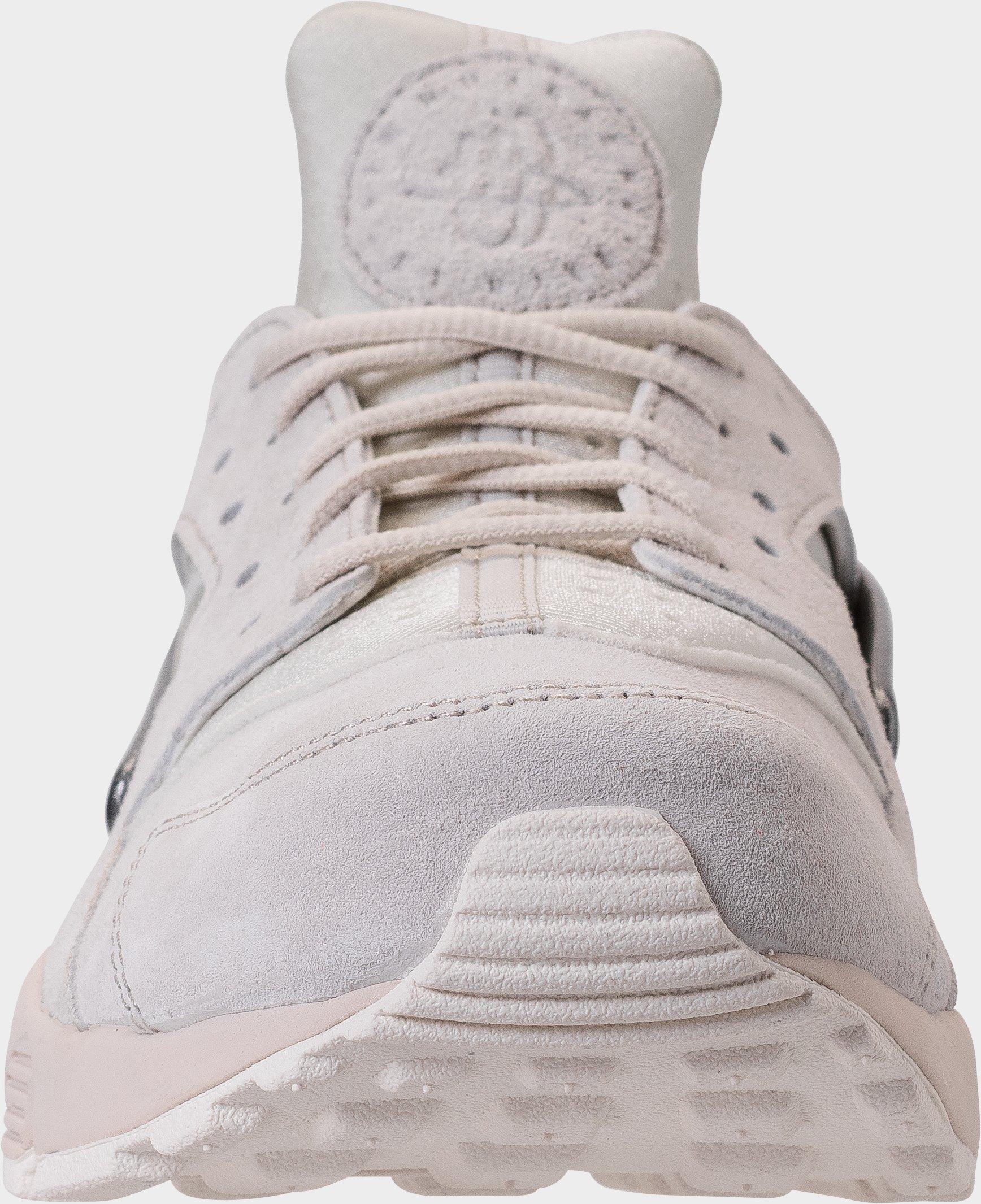 [704830-013] MENS NIKE AIR HUARACHE RUN PRM 'LIGHT BONE METALLIC COOL GREY-SAIL'