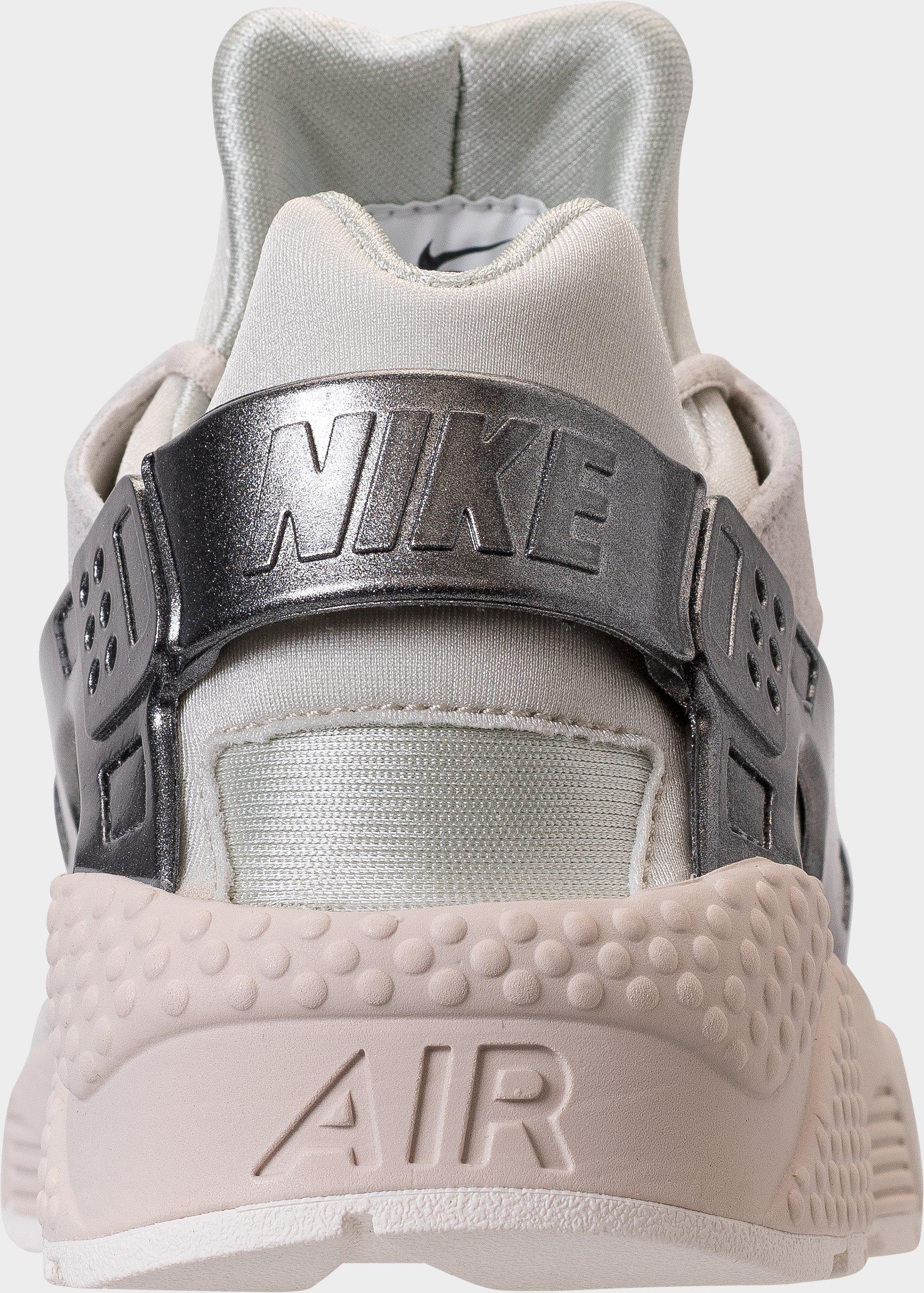 [704830-013] MENS NIKE AIR HUARACHE RUN PRM 'LIGHT BONE METALLIC COOL GREY-SAIL'